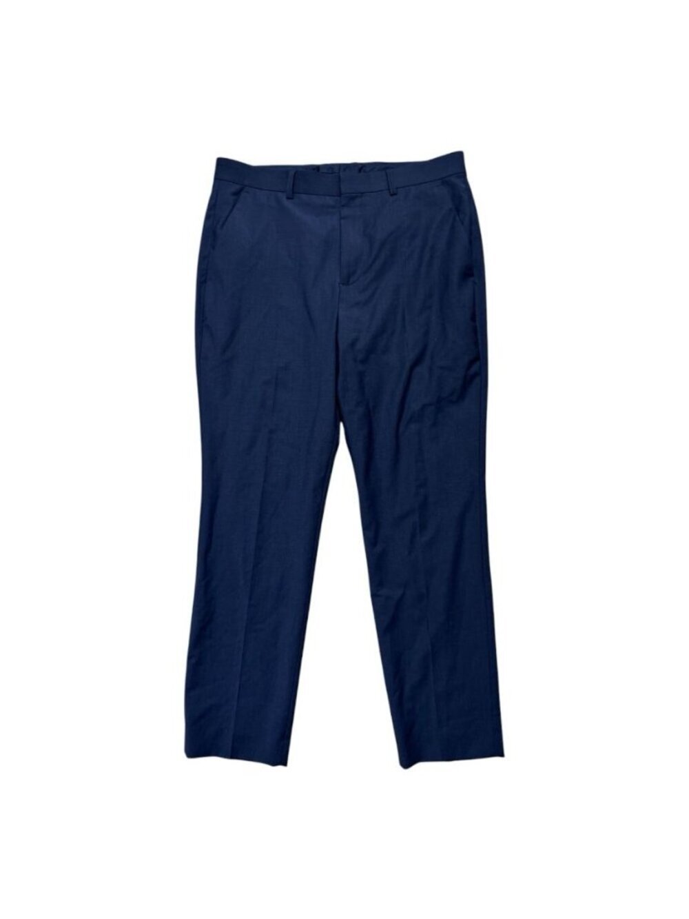 Express Extra Slim Dress Pants Mens 30x30 Navy Blue Wool Blend Stretch
